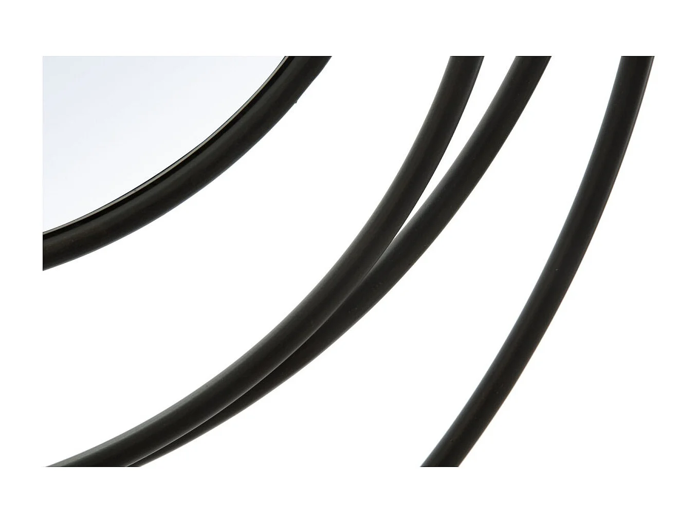 Miroir Mural Design "Industriel" 80cm Noir