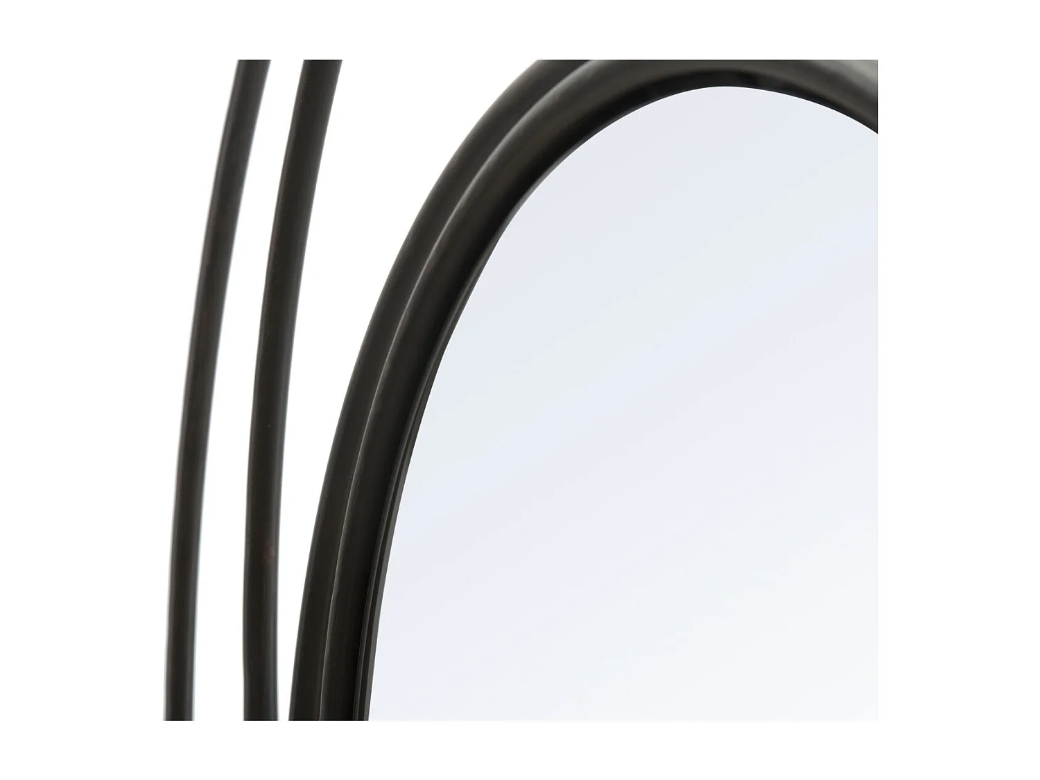 Miroir Mural Design "Industriel" 80cm Noir