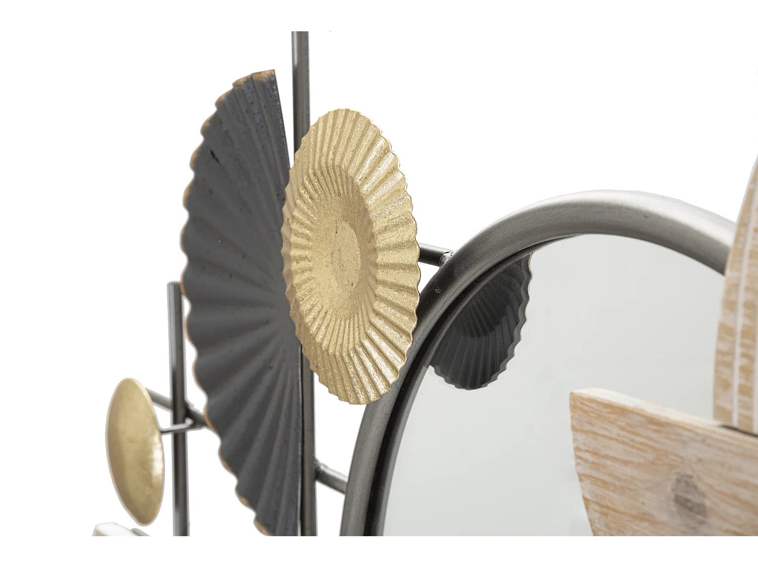 Miroir Mural Déco "Abstract" 90cm Multicolore