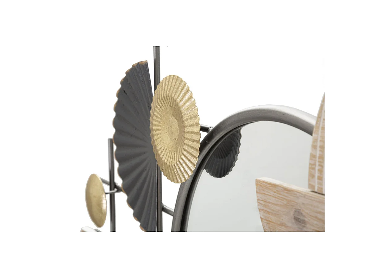 Miroir Mural Déco "Abstract" 90cm Multicolore