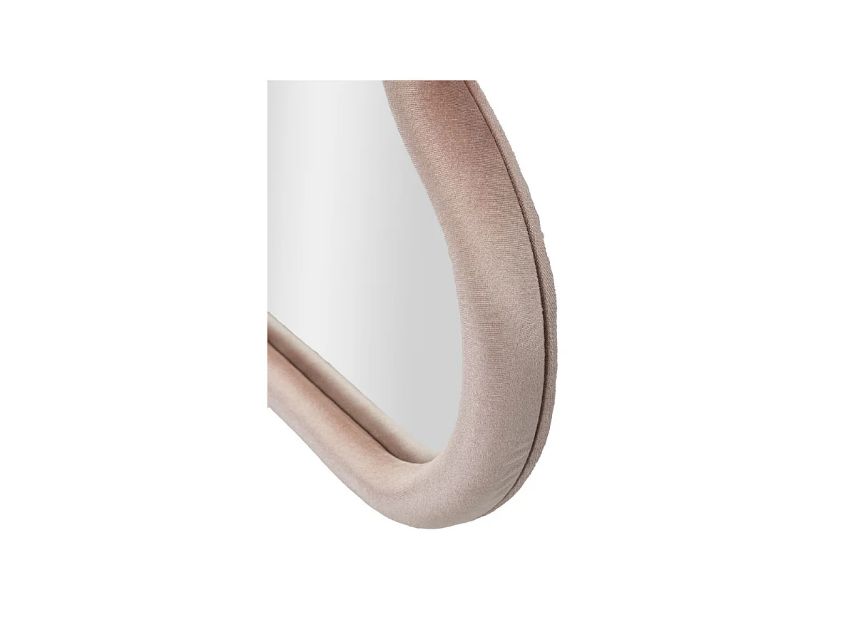 Miroir Mural en Velours "Cloud" 90cm Rose