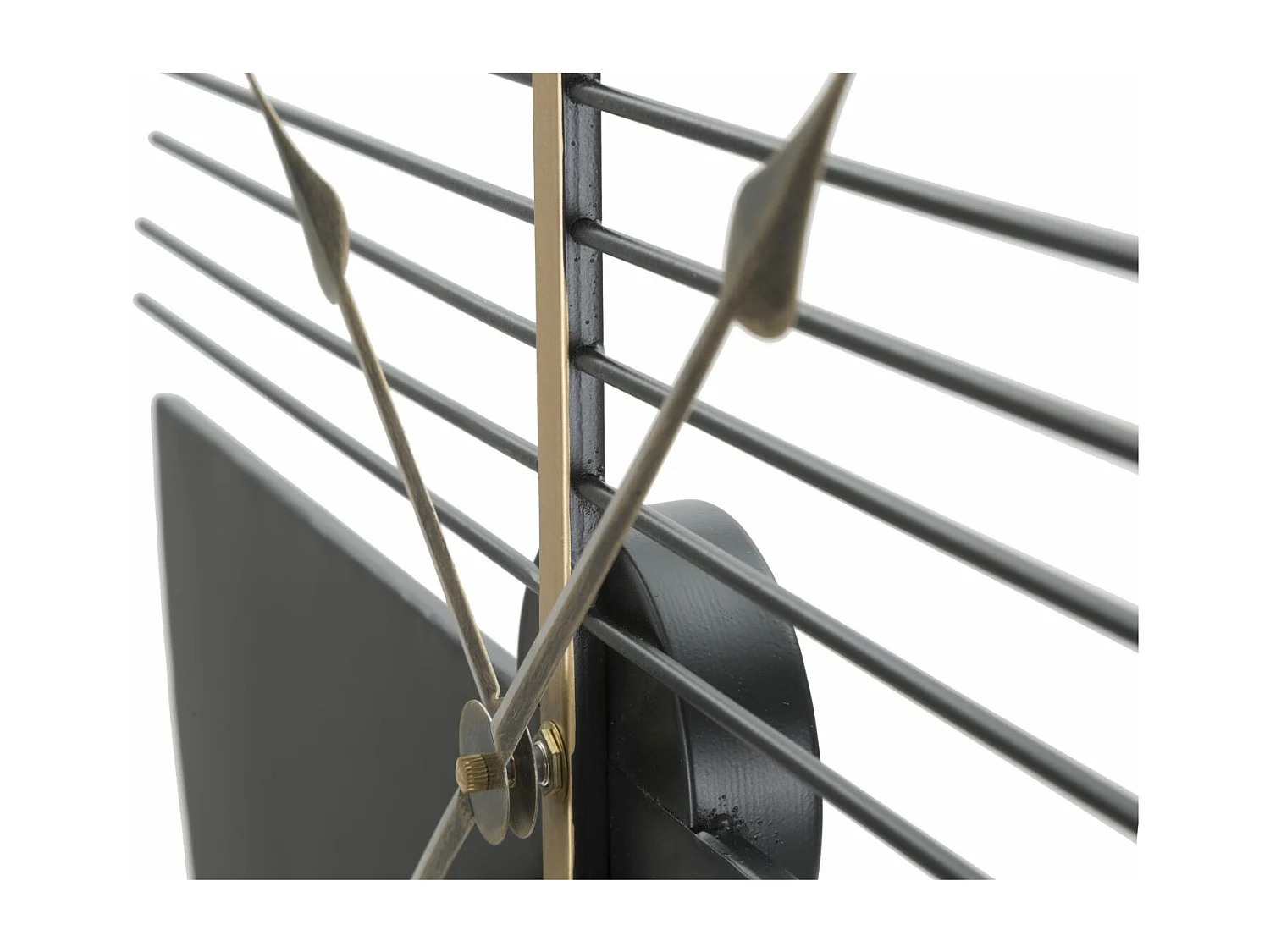 Orologio da parete in metallo nero Ø cm 60x4,5