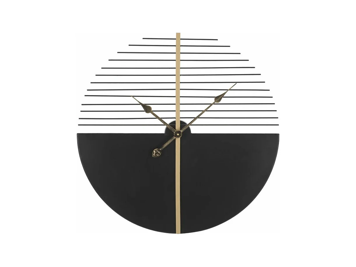 Horloge murale en métal noir Ø cm 60x4,5