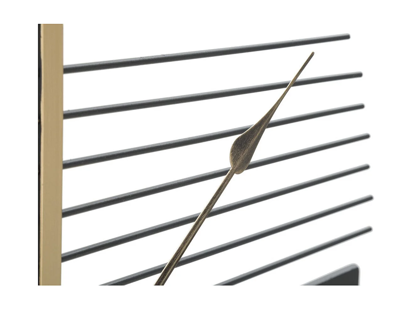 Zwarte metalen wandklok Ø cm 60x4,5