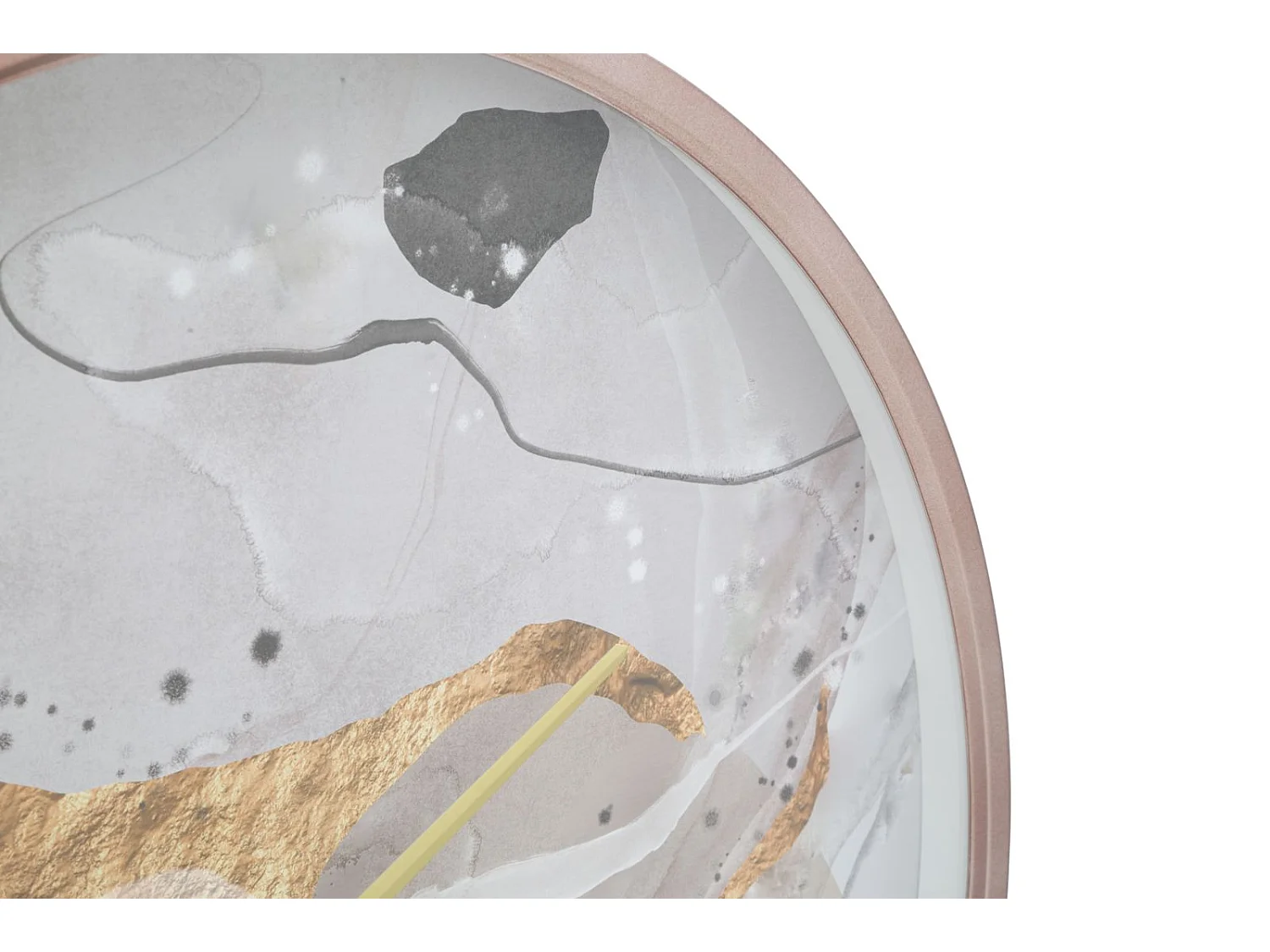 Horloge Murale en Verre "Art Pink" 60cm Multicolore