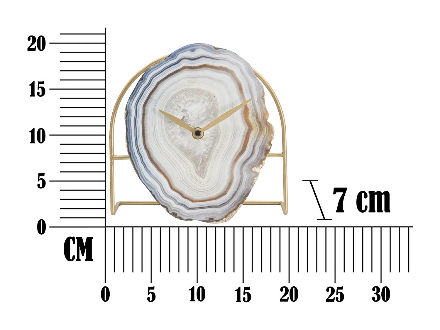 Orologio in metallo multicolore cm 20x7x19,5
