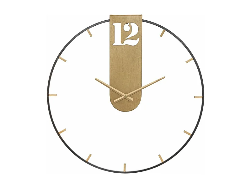 Horloge Murale en Métal "Goldy" 60cm Or