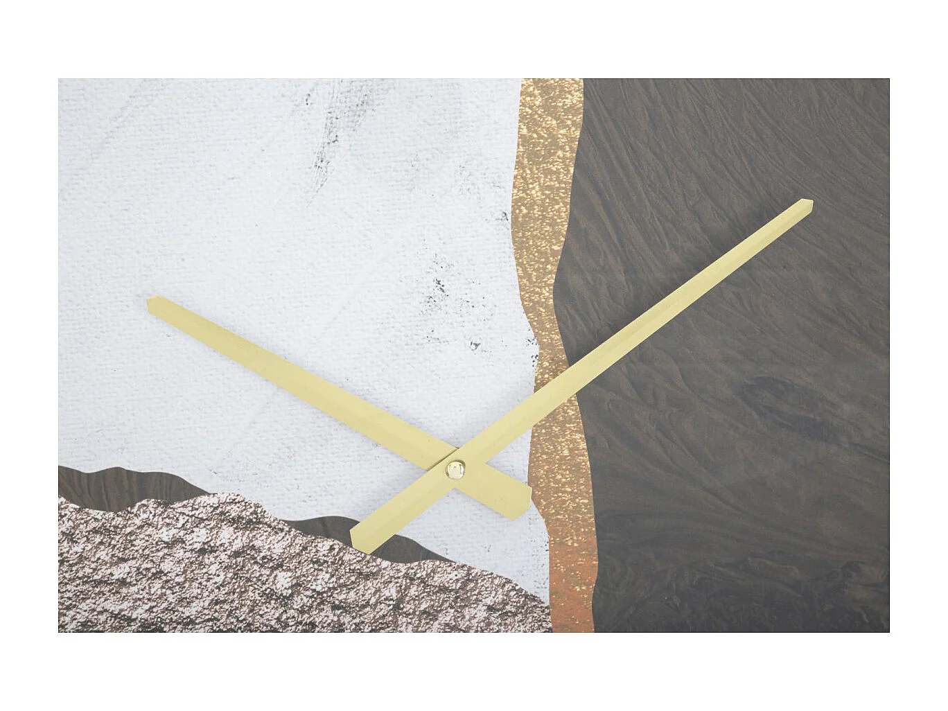 Meerkleurige metalen wandklok Ø 60x6 cm