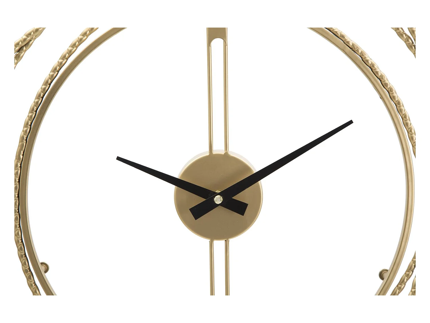Horloge Murale en Métal "Strips" 50cm Or