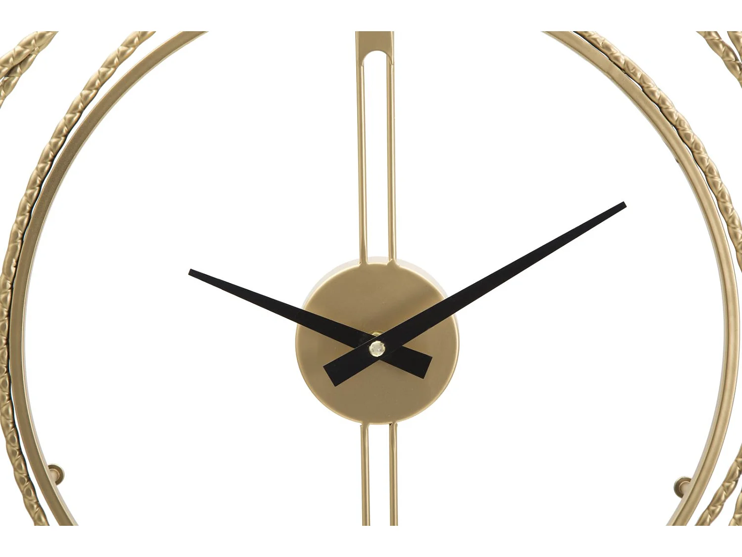 Gouden metalen wandklok Ø cm 50x4