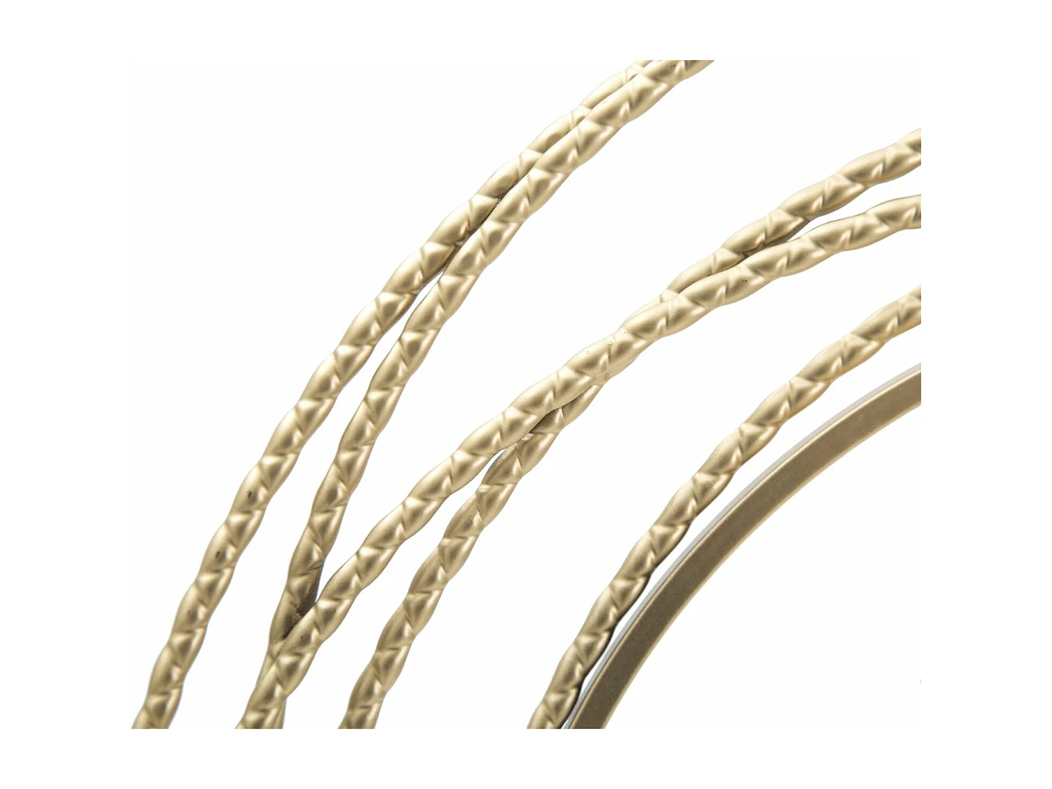 Gouden metalen wandklok Ø cm 50x4