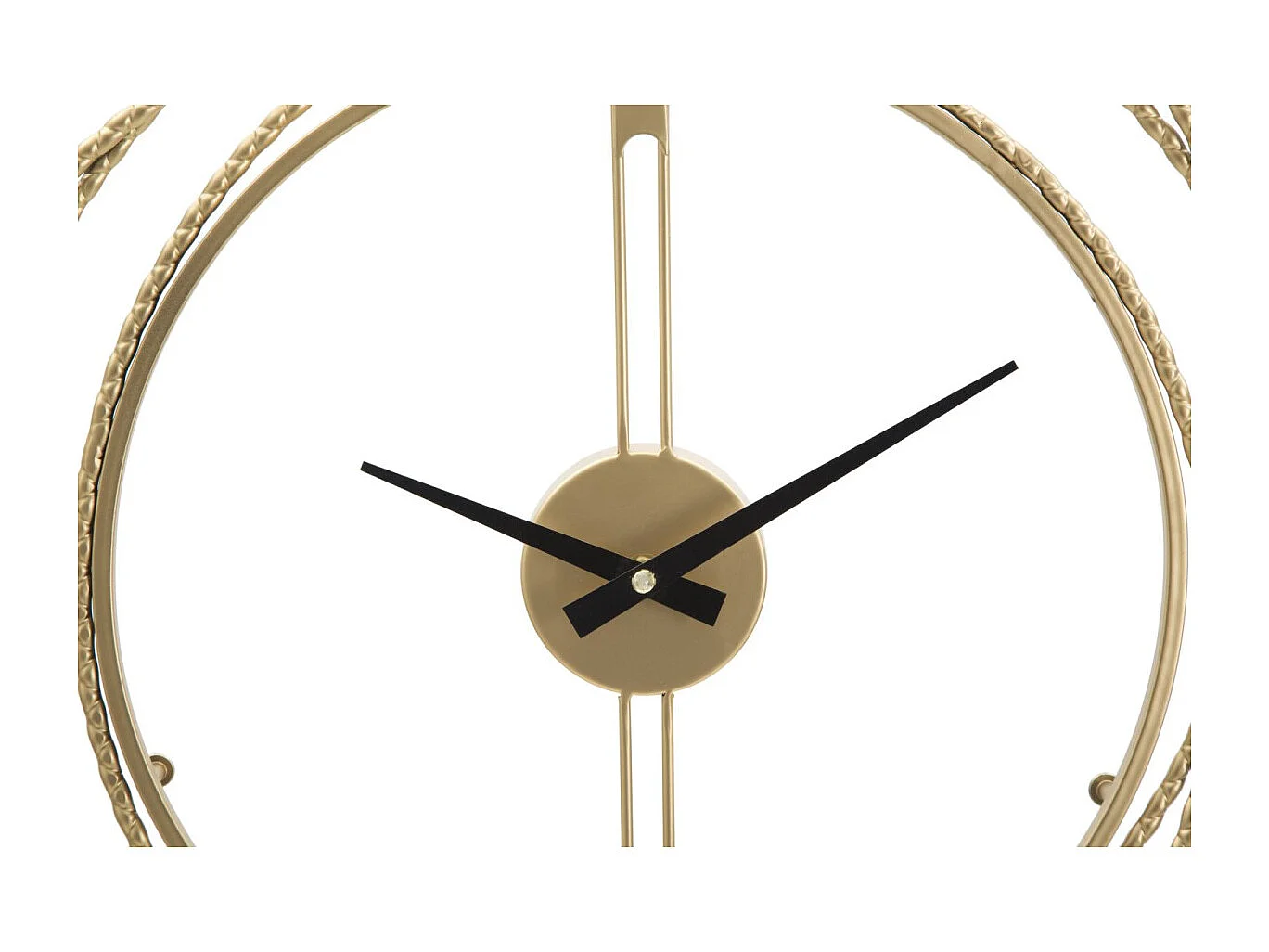 Horloge Murale en Métal "Strips" 50cm Or