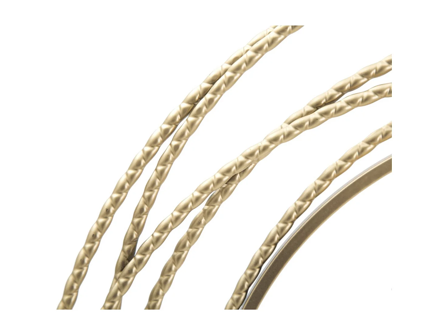 Horloge Murale en Métal "Strips" 50cm Or