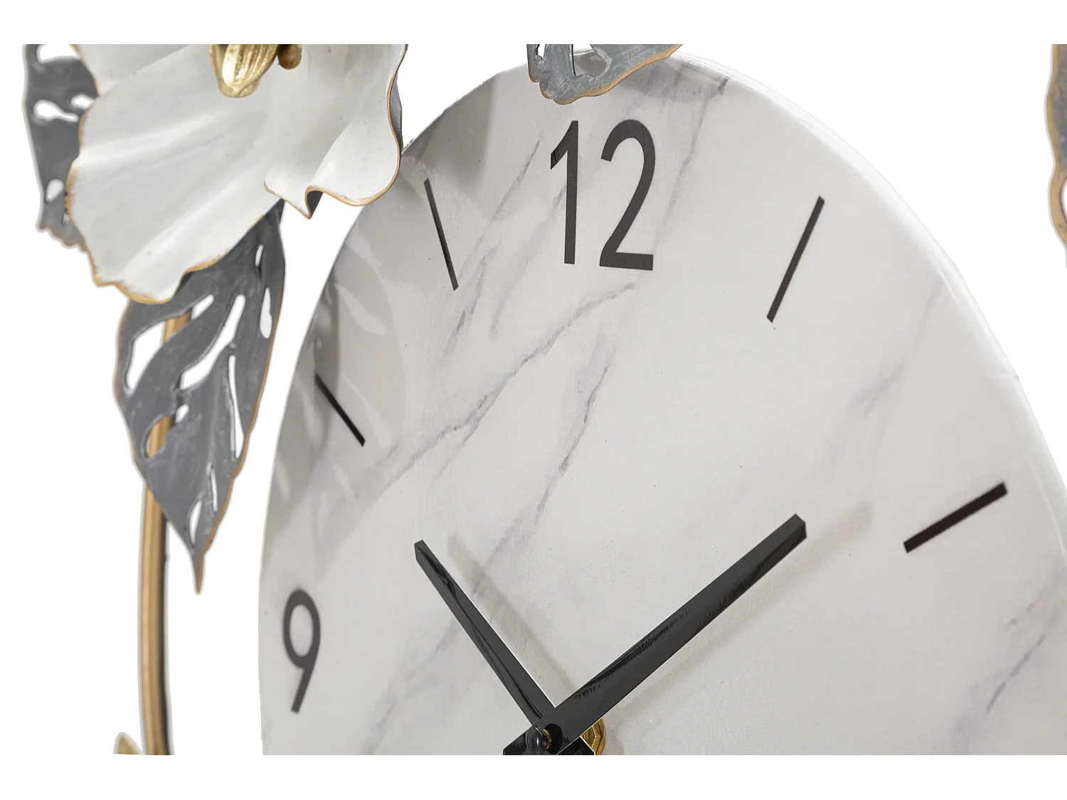 Horloge murale avec des fleurs en métal multicolore cm 64x8x64