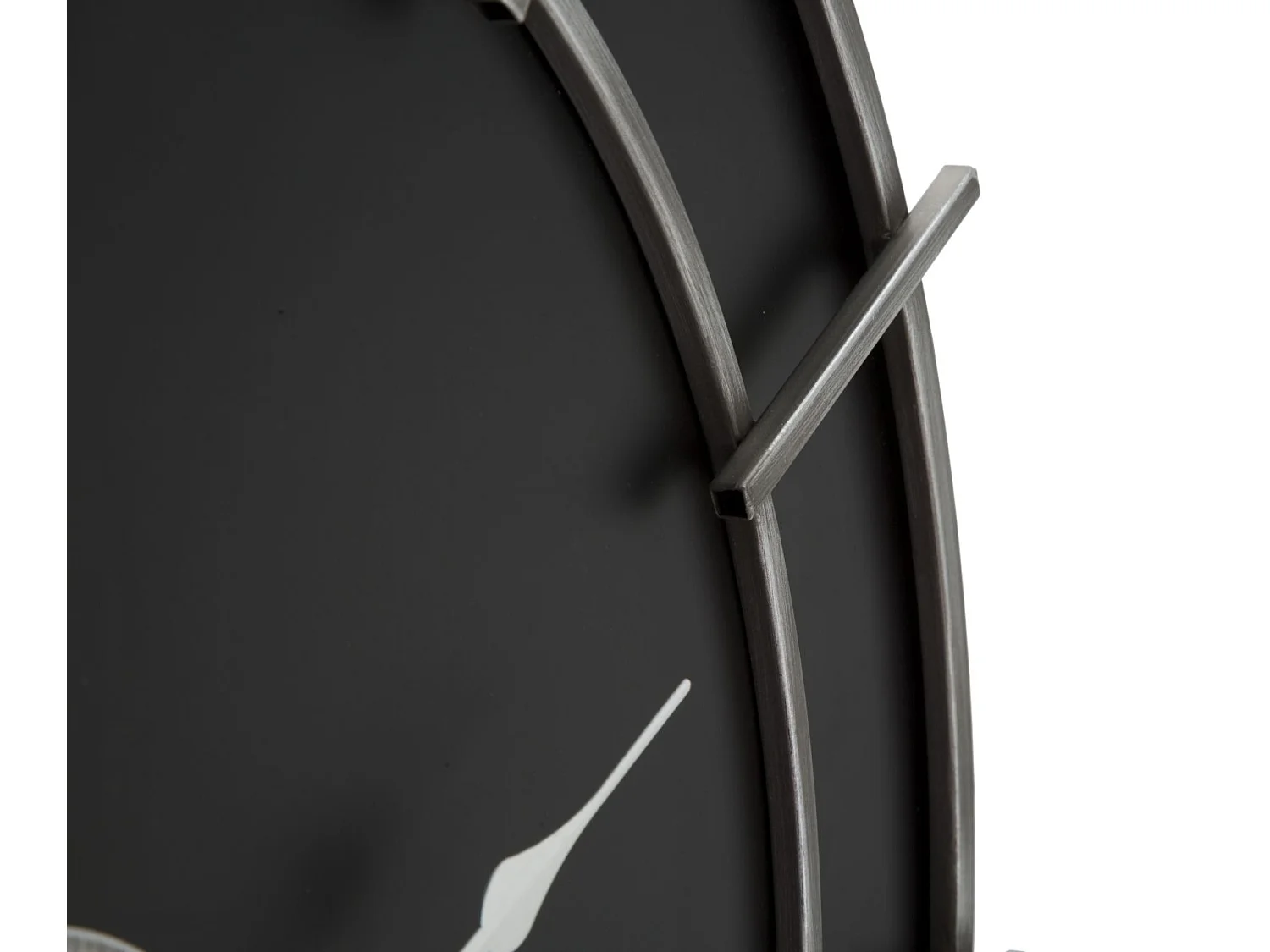 Horloge Murale en Métal "Silver Glam" 60cm Noir