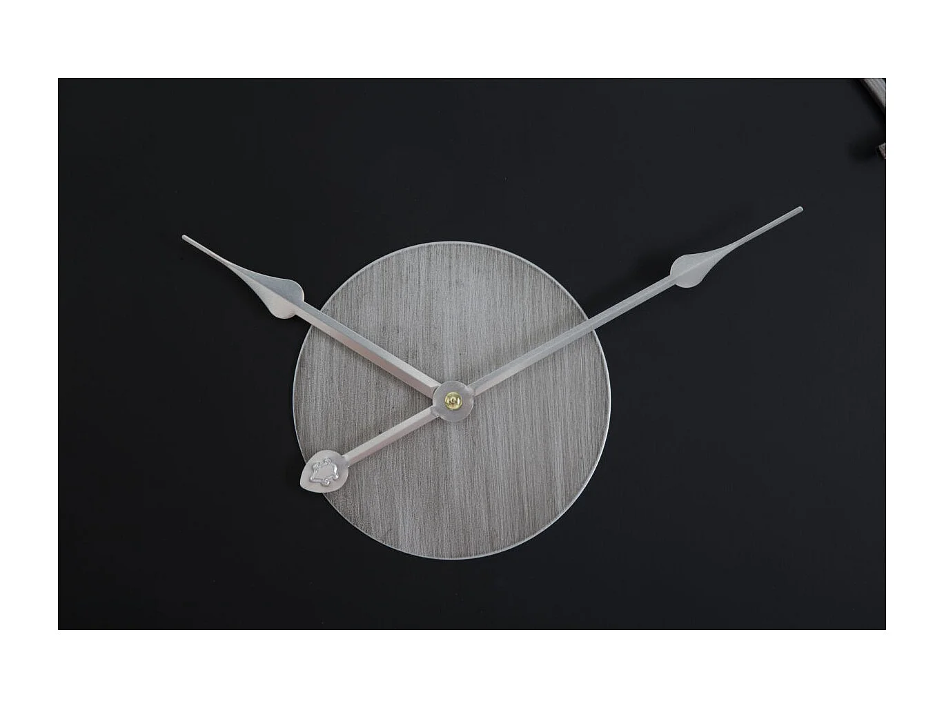 Horloge Murale en Métal "Silver Glam" 60cm Noir