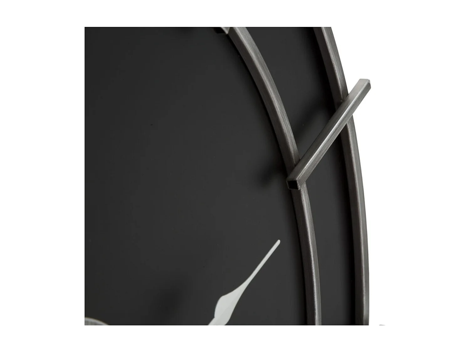 Horloge Murale en Métal "Silver Glam" 60cm Noir