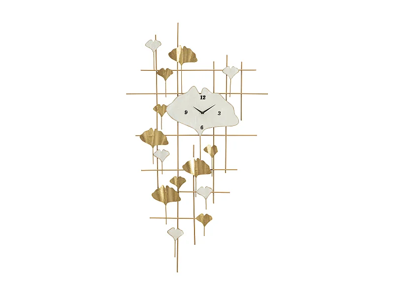 Horloge Murale en Métal "Tow" 133cm Or