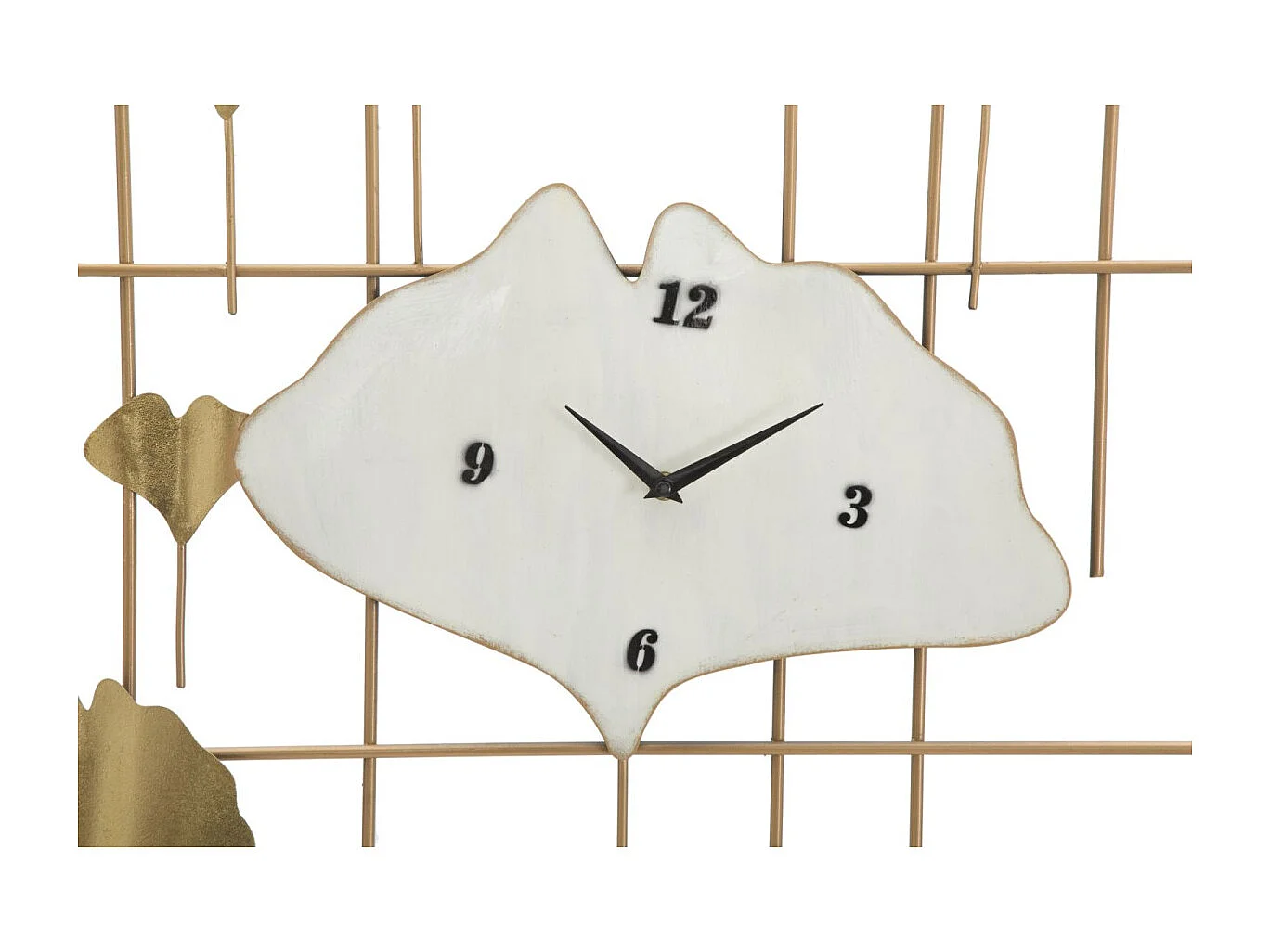 Horloge Murale en Métal "Tow" 133cm Or