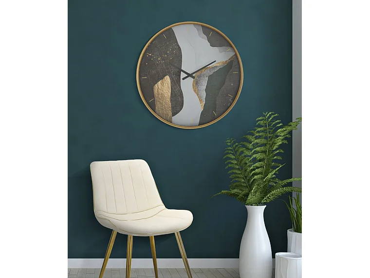 Orologio da parete in metallo multicolore Ø cm 60X6