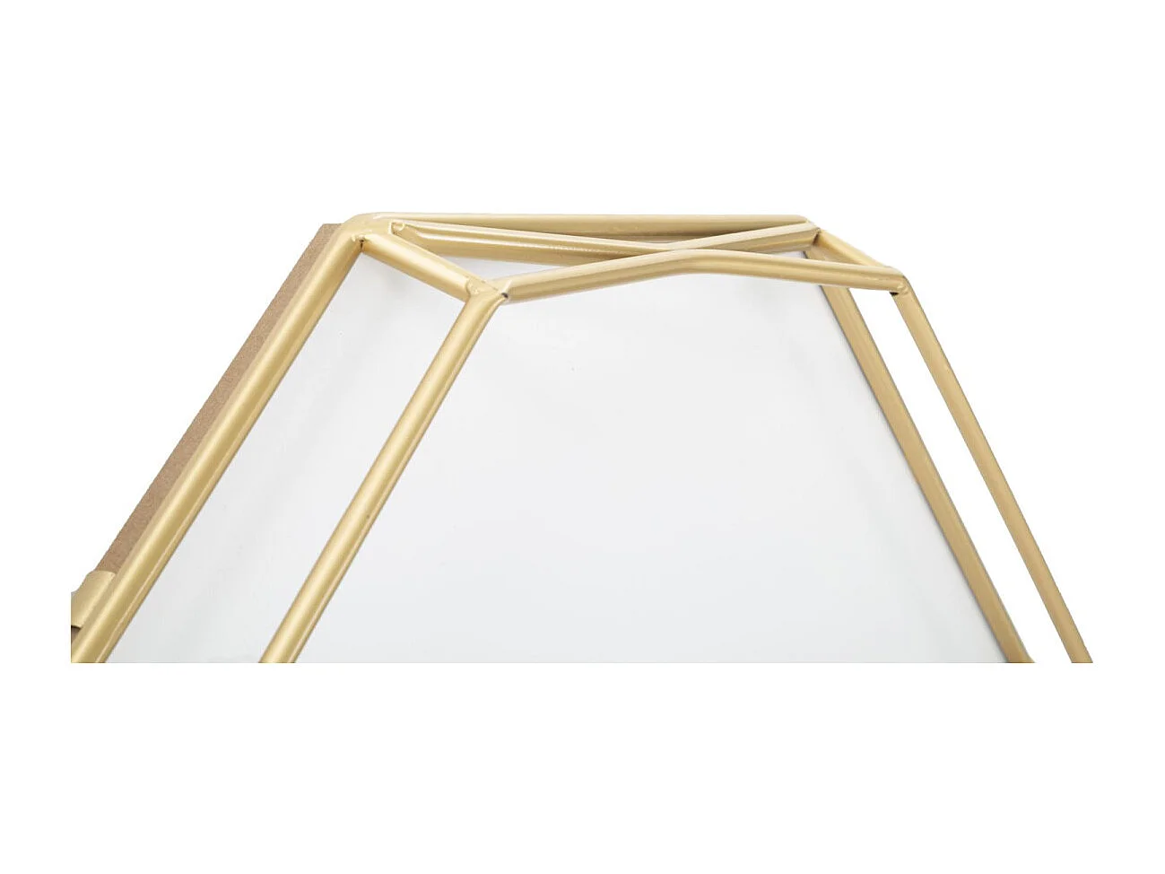 Reloj de pared octagonal de metal dorado Octagonal