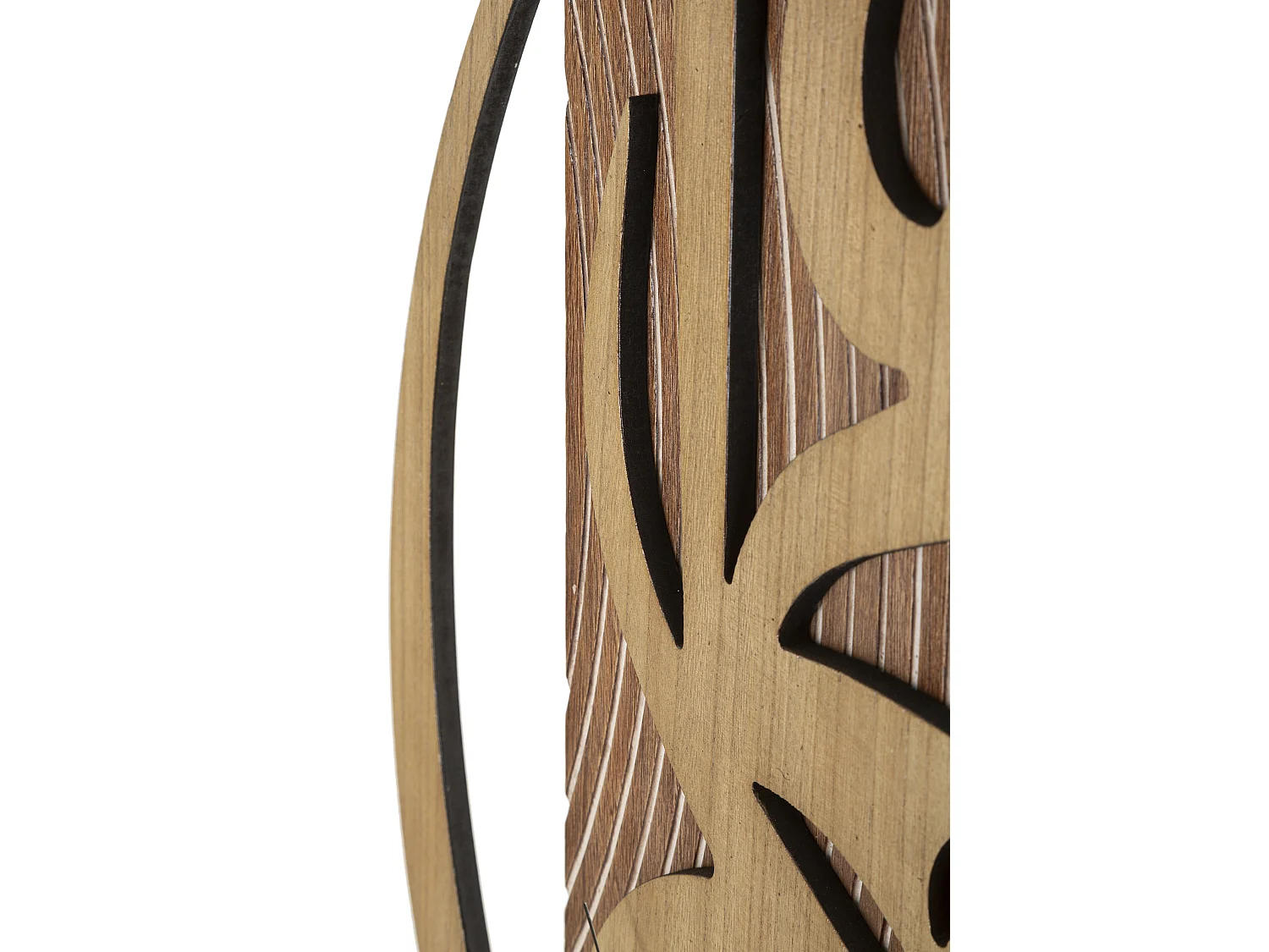 Orologio da parete in legno marrone cm 70x4,4x93