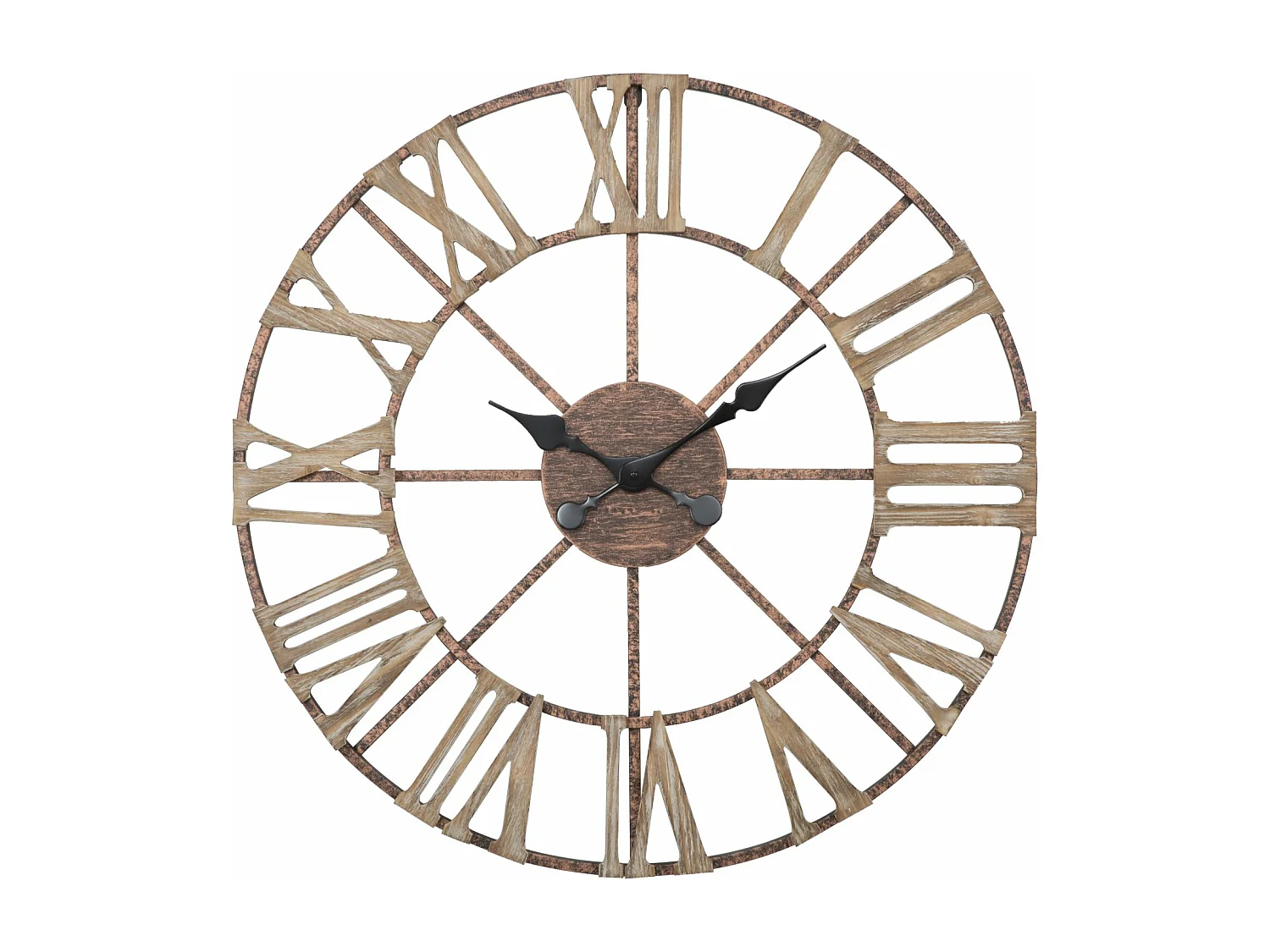 Orologio da parete in metallo marrone Ø cm 71,5x4