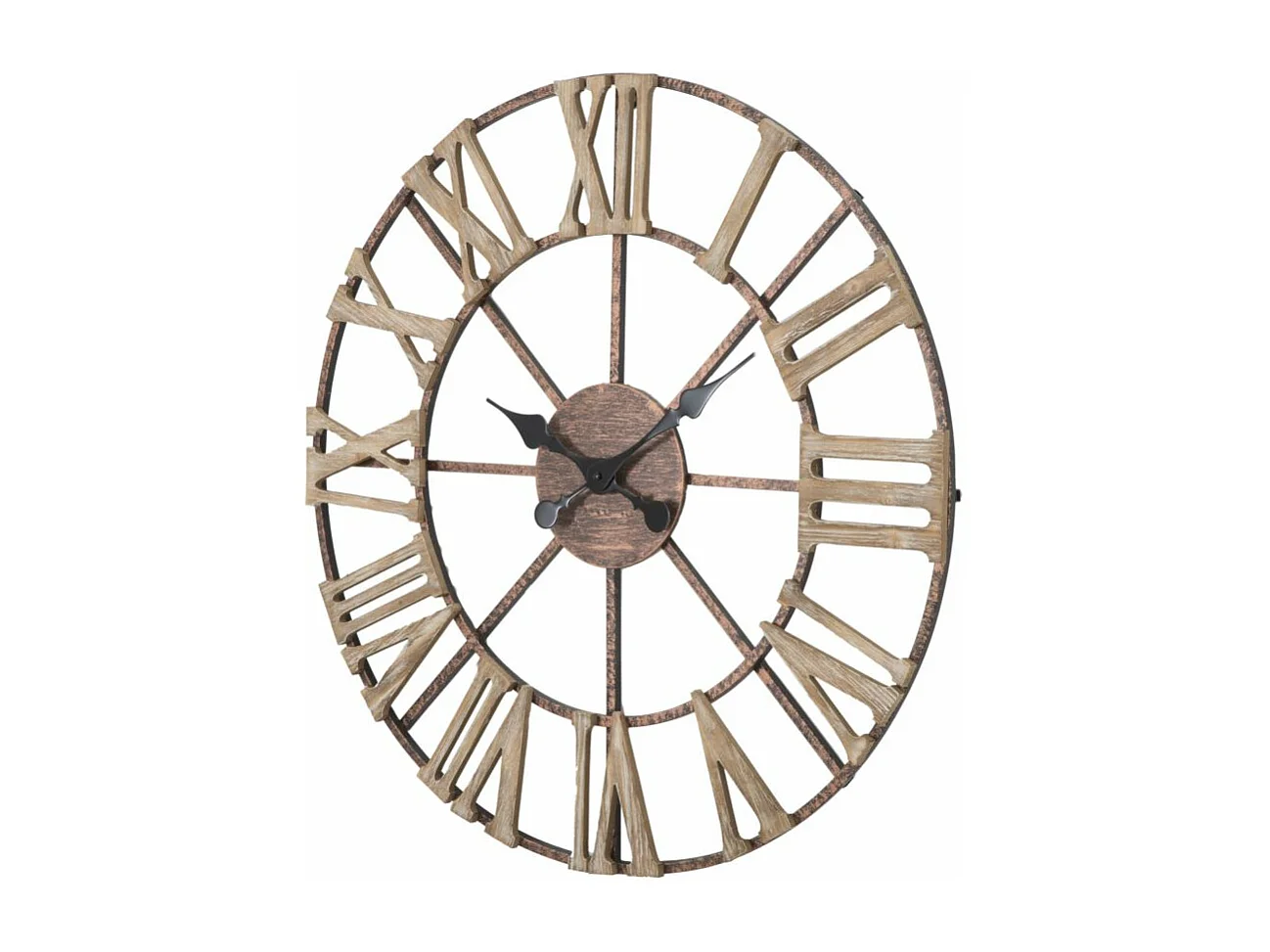 Orologio da parete in metallo marrone Ø cm 71,5x4