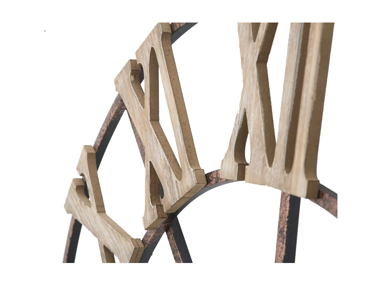 Horloge Murale en Métal "Plus" 71cm Marron