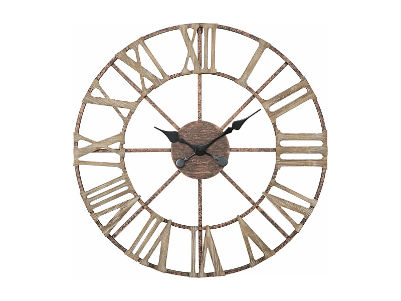 Orologio da parete in metallo marrone Ø cm 71,5x4