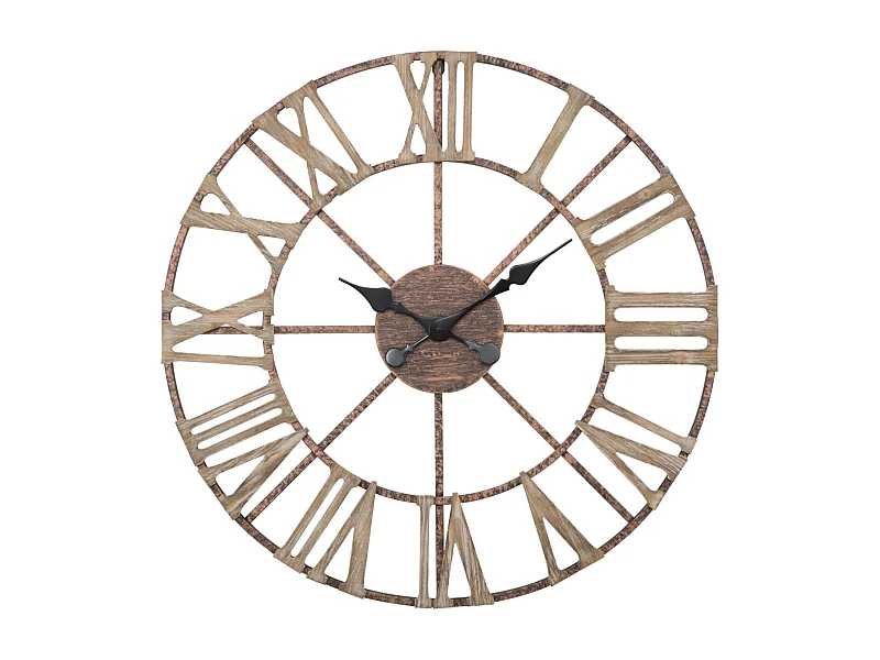 Orologio da parete in metallo marrone Ø cm 71,5x4