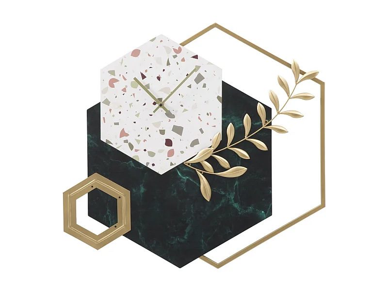 Orologio da parete in metallo multicolore cm 62x4,5x62