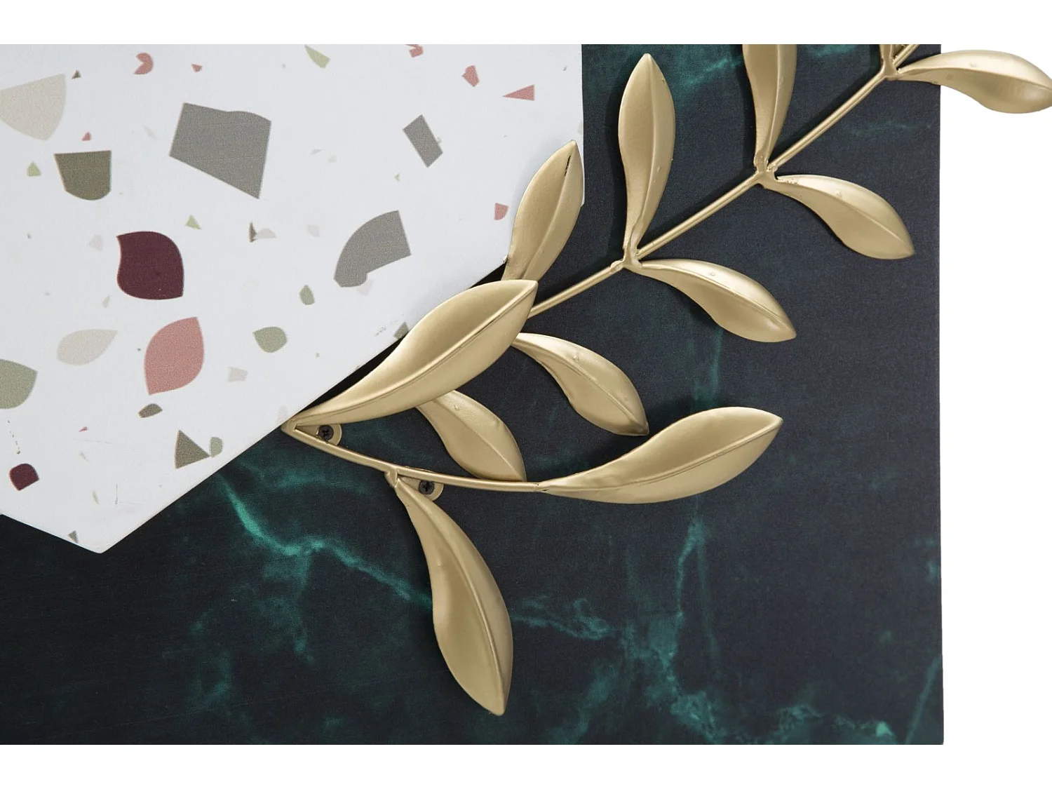 Horloge Murale en Métal "Hexagonale" 62cm Multicolore