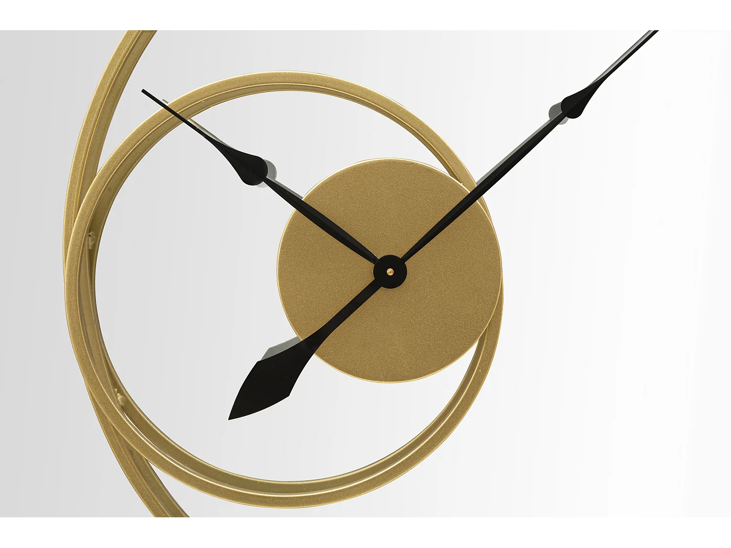 Orologio specchio rotondo da parete in metallo dorato Ø cm 90x5,5