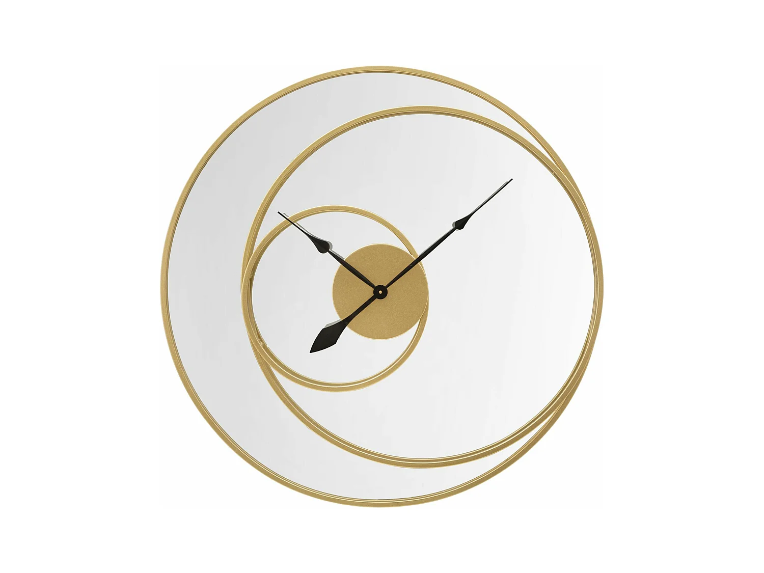 Horloge Murale Miroir "Clock" 90cm Or