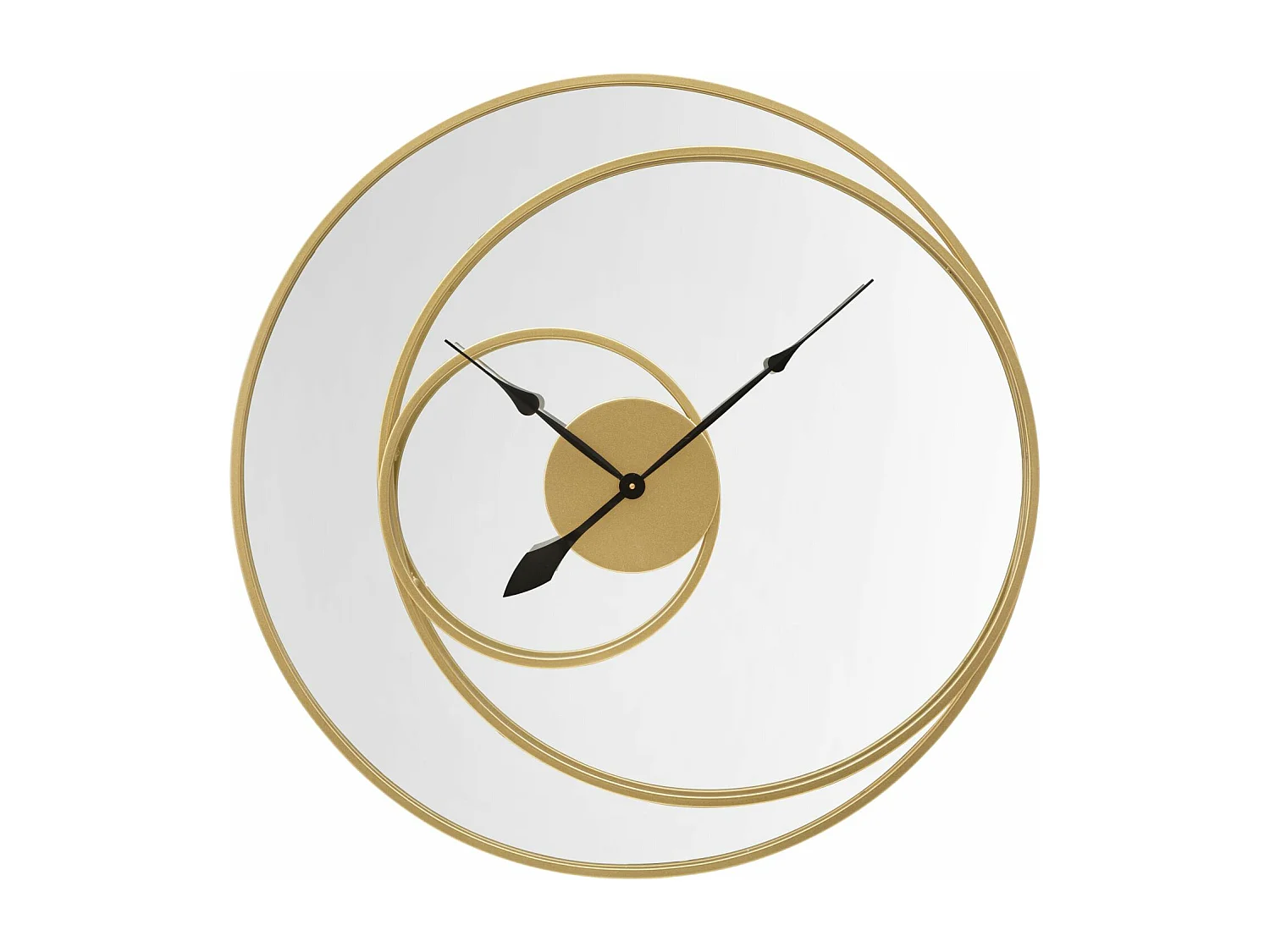 Horloge Murale Miroir "Clock" 90cm Or