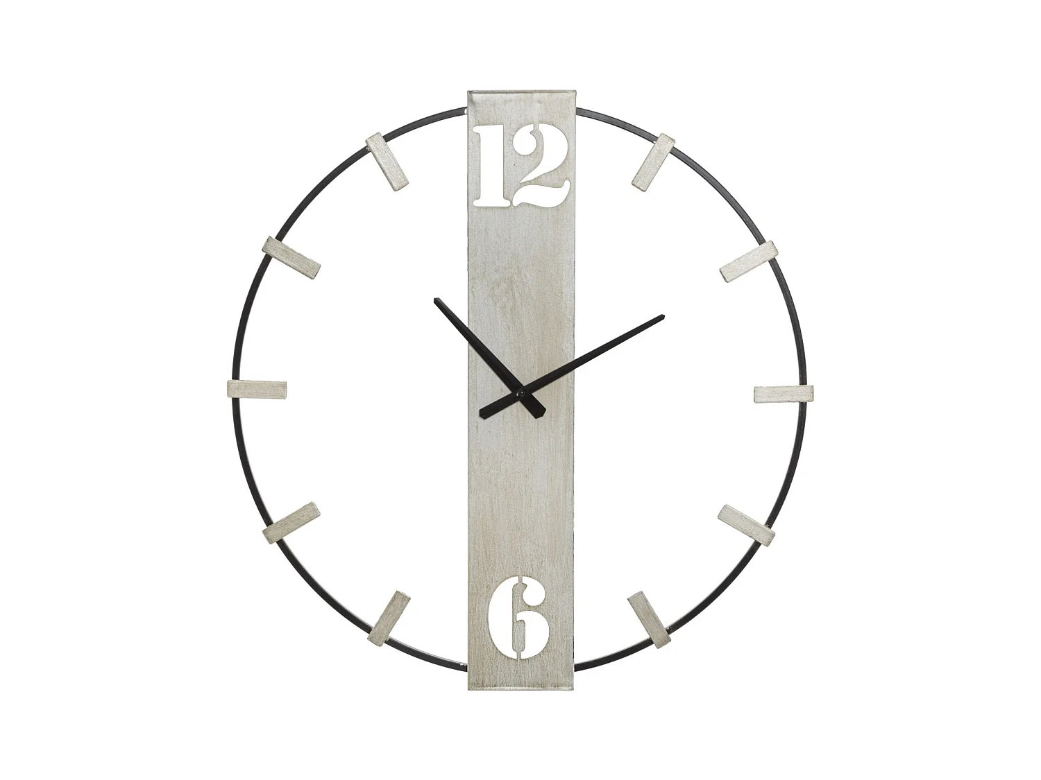 Horloge murale en métal argenté cm 61x4,5x63