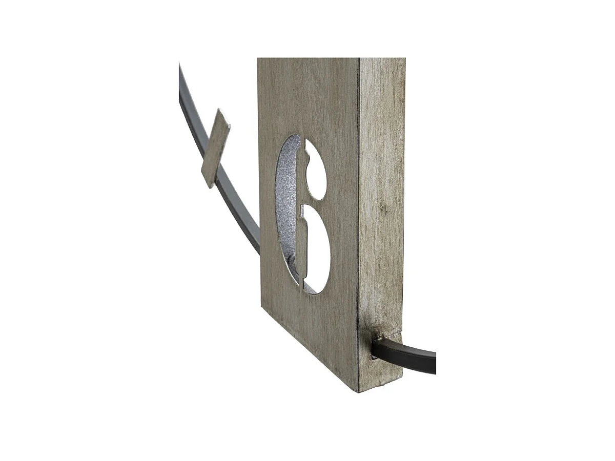 Horloge Murale en Métal "Silvery" 61cm Argent