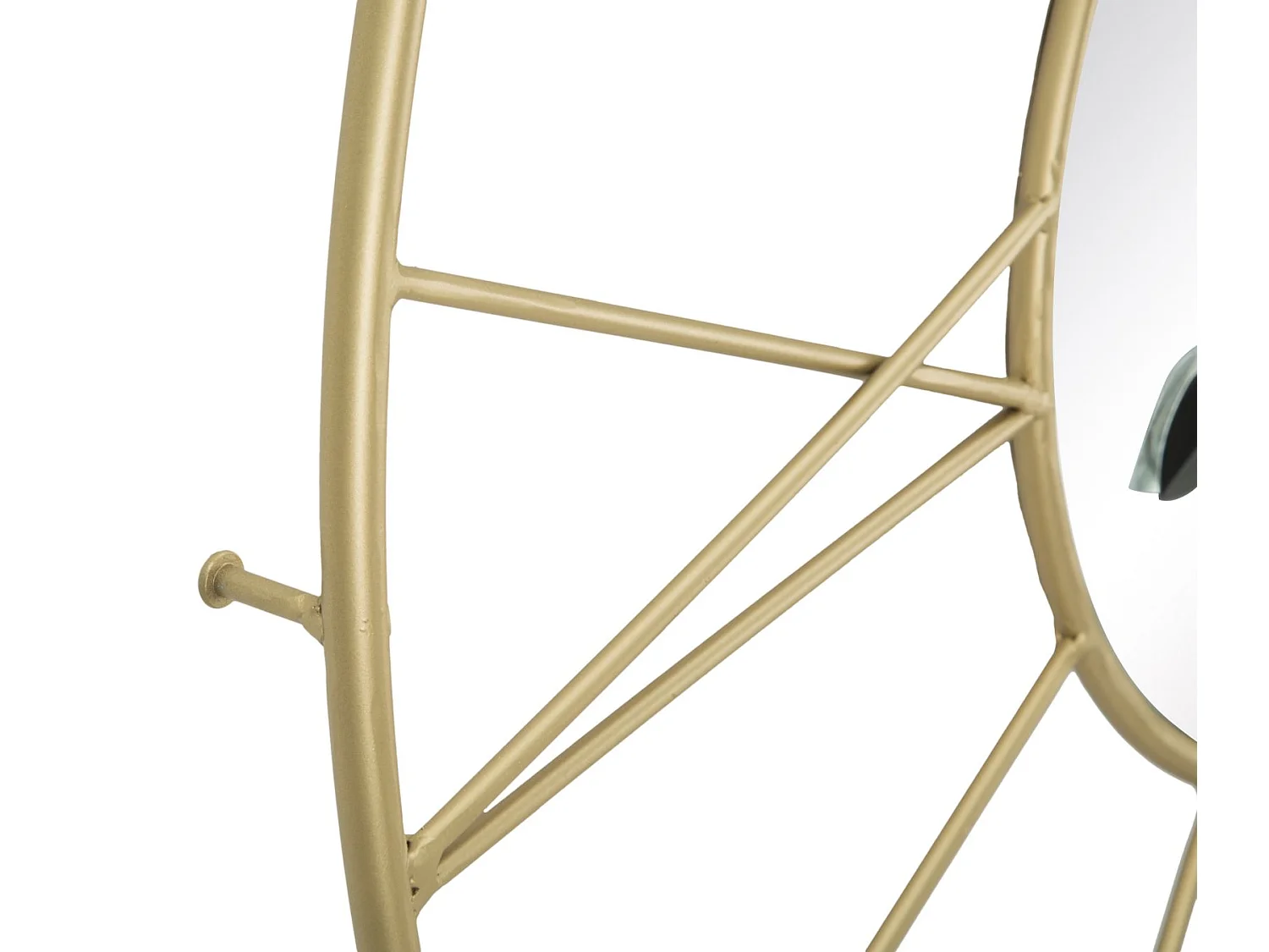 Horloge Murale Avec Miroir "Glam Stick" 80cm Or