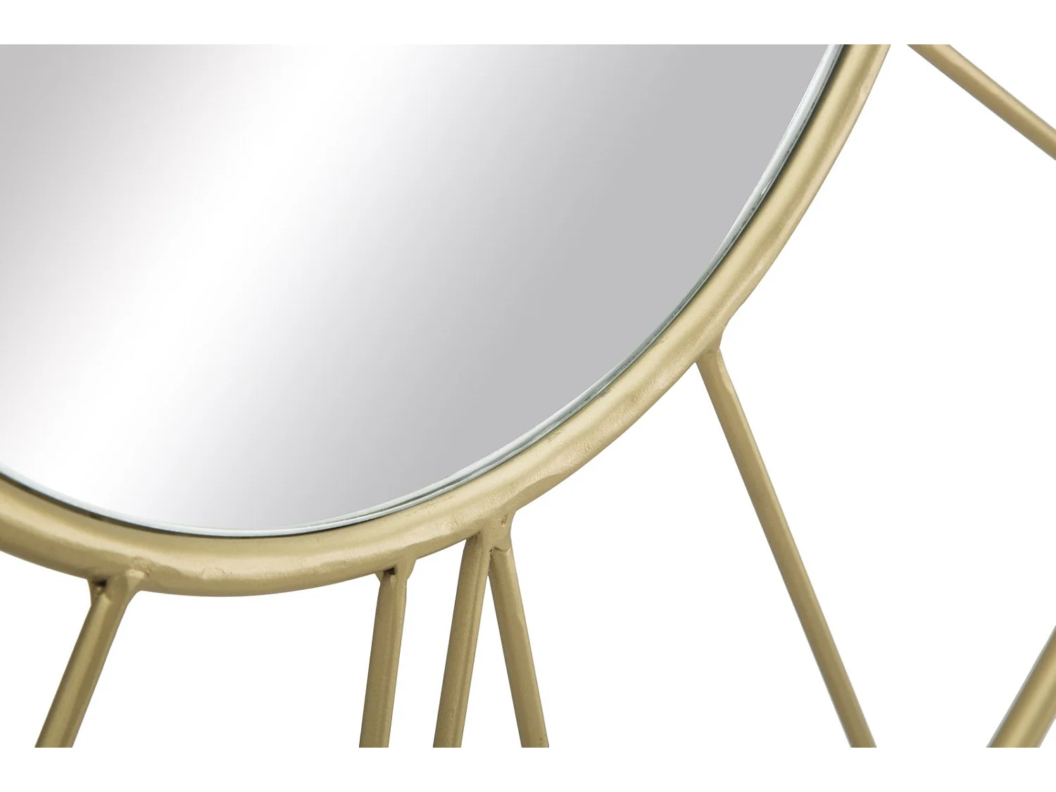 Horloge Murale Avec Miroir "Glam Stick" 80cm Or