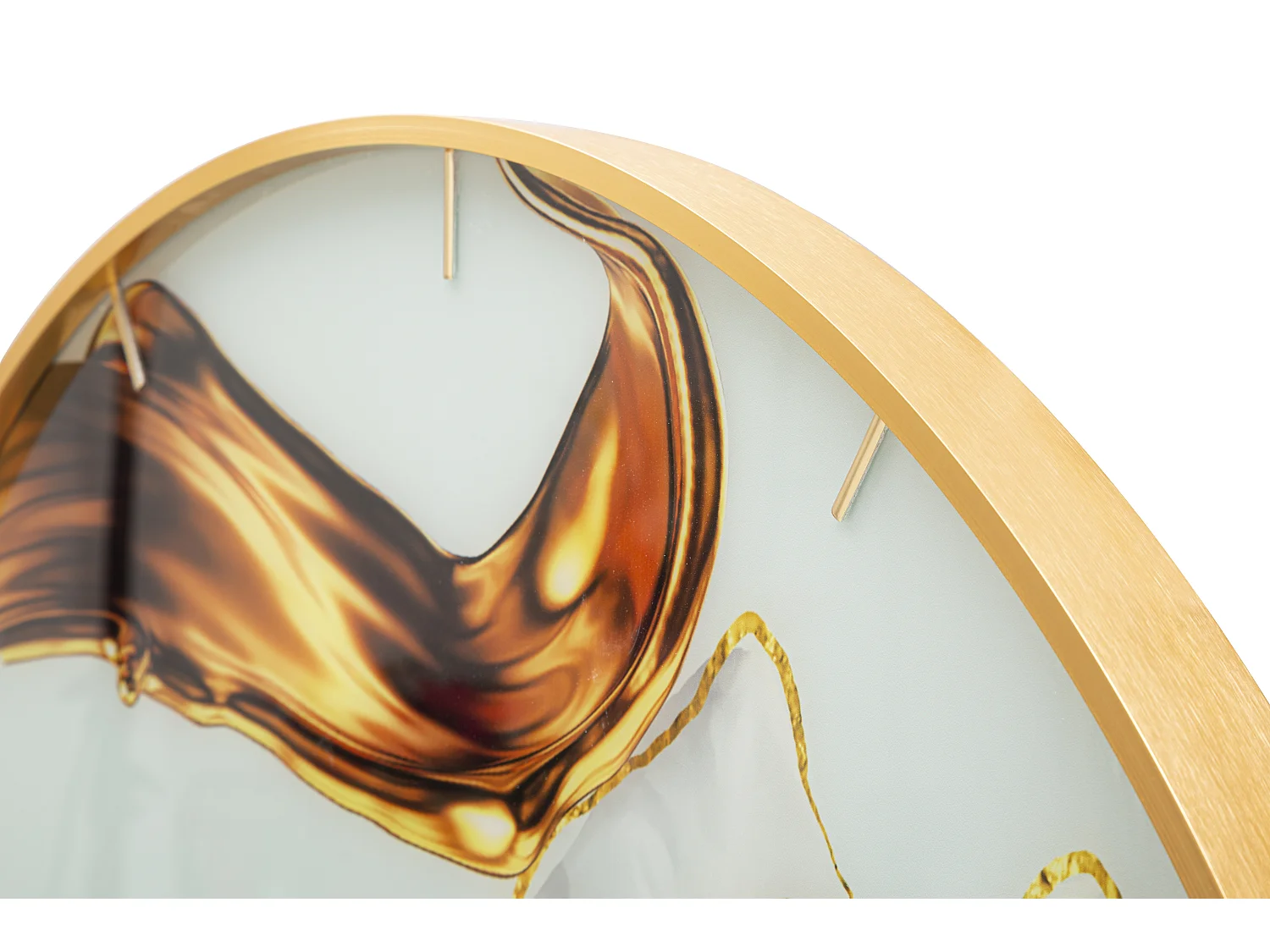 Horloge Murale en Verre "Rose" 80cm Multicolore