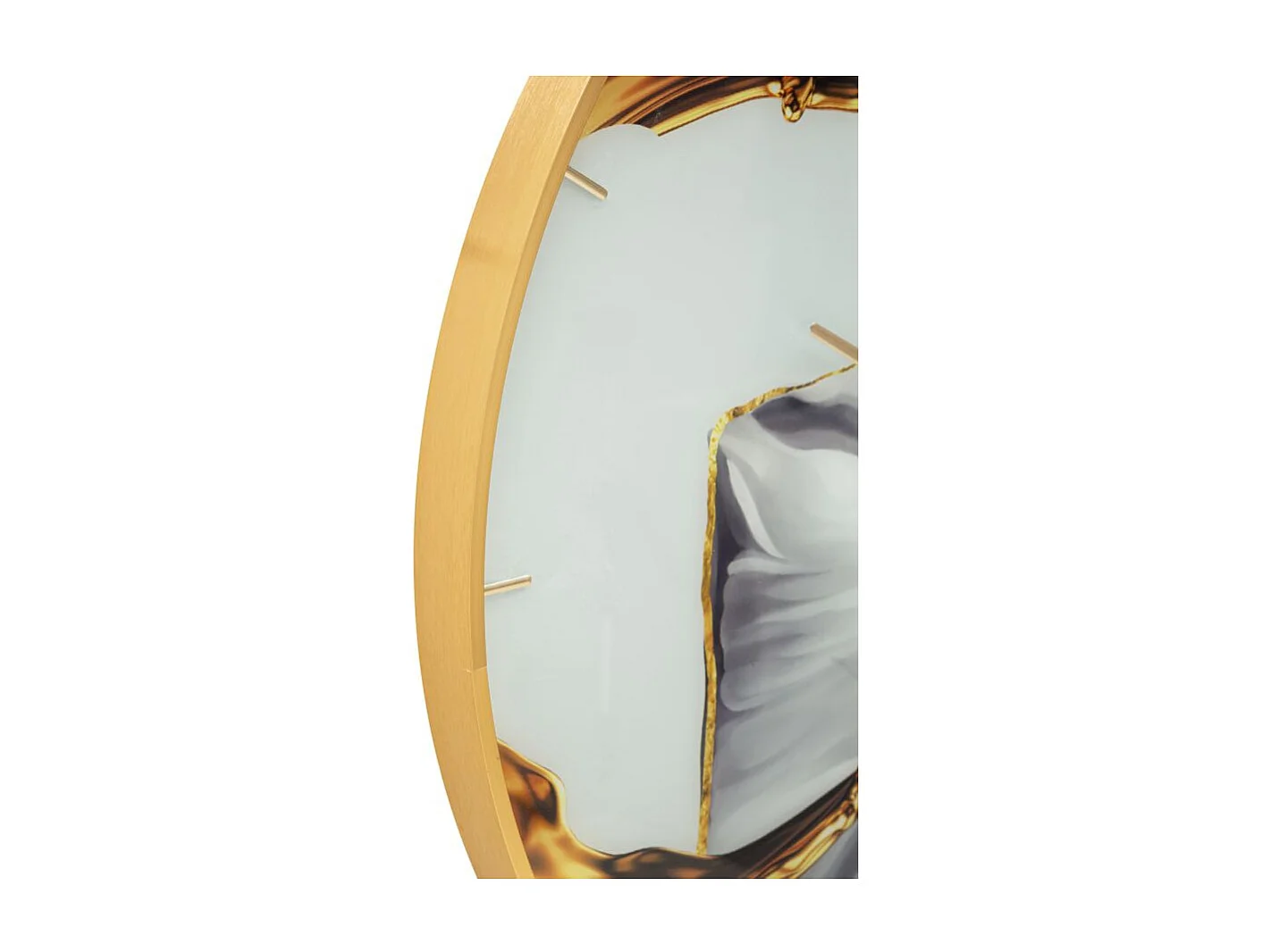 Horloge Murale en Verre "Rose" 80cm Multicolore