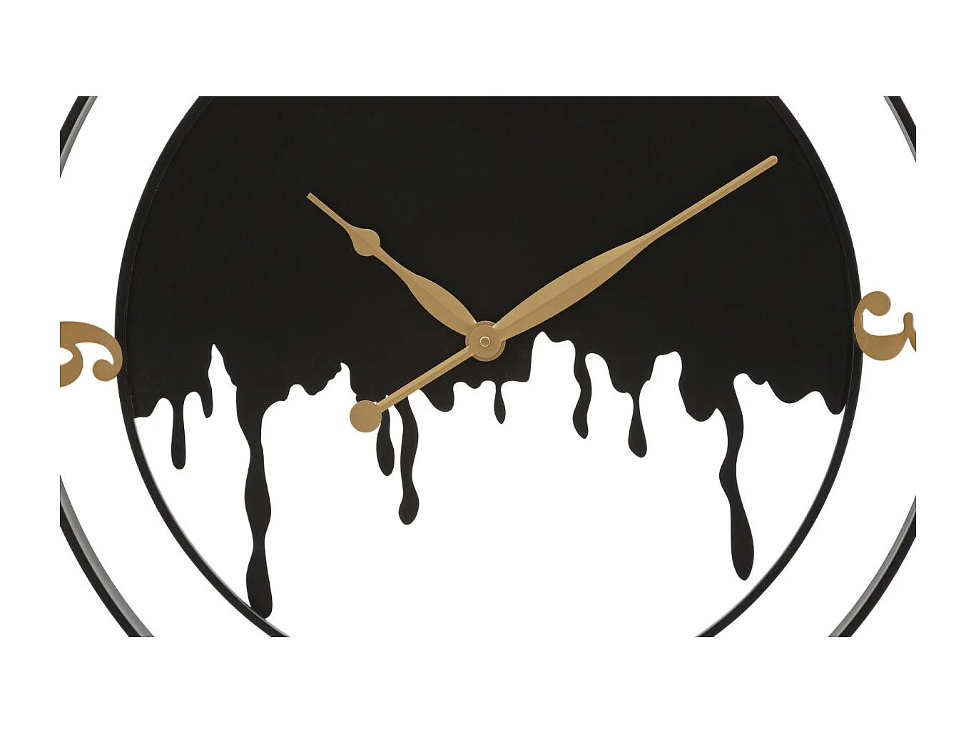 Horloge Murale en Métal "Splash" 66cm Noir