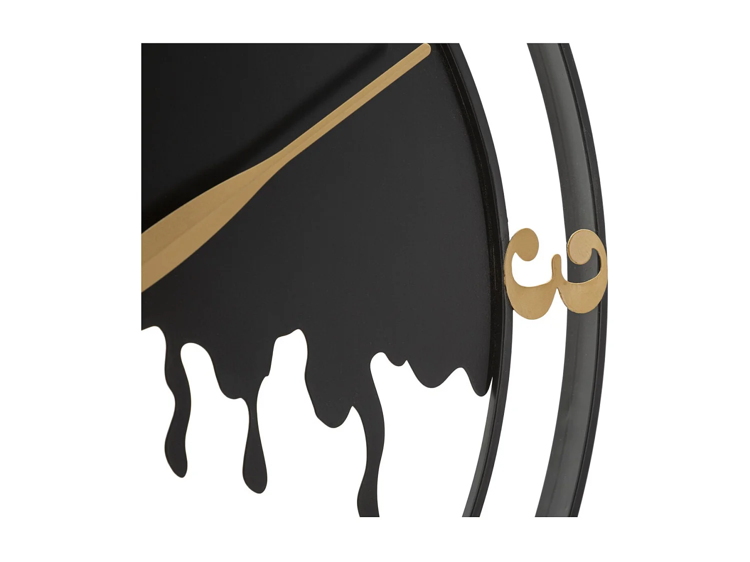 Horloge Murale en Métal "Splash" 66cm Noir