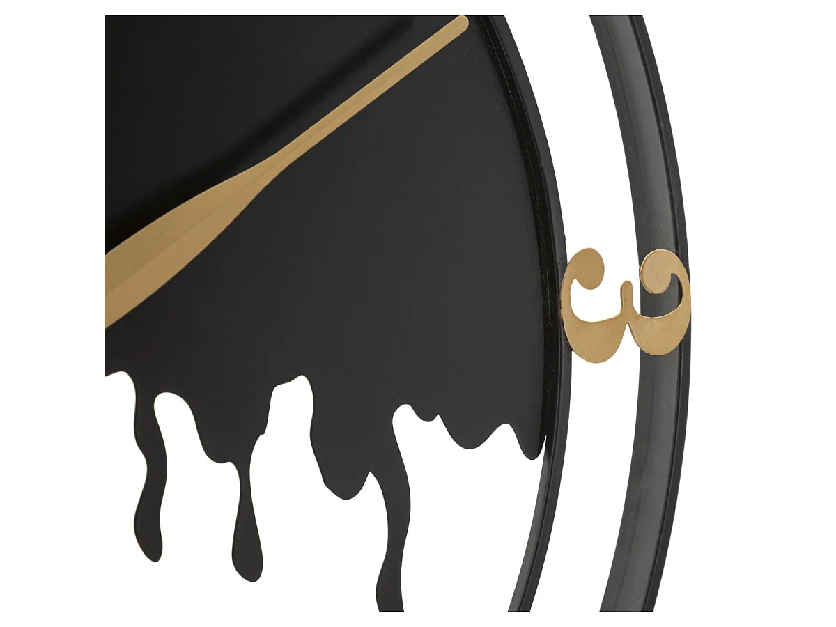 Horloge Murale en Métal "Splash" 66cm Noir