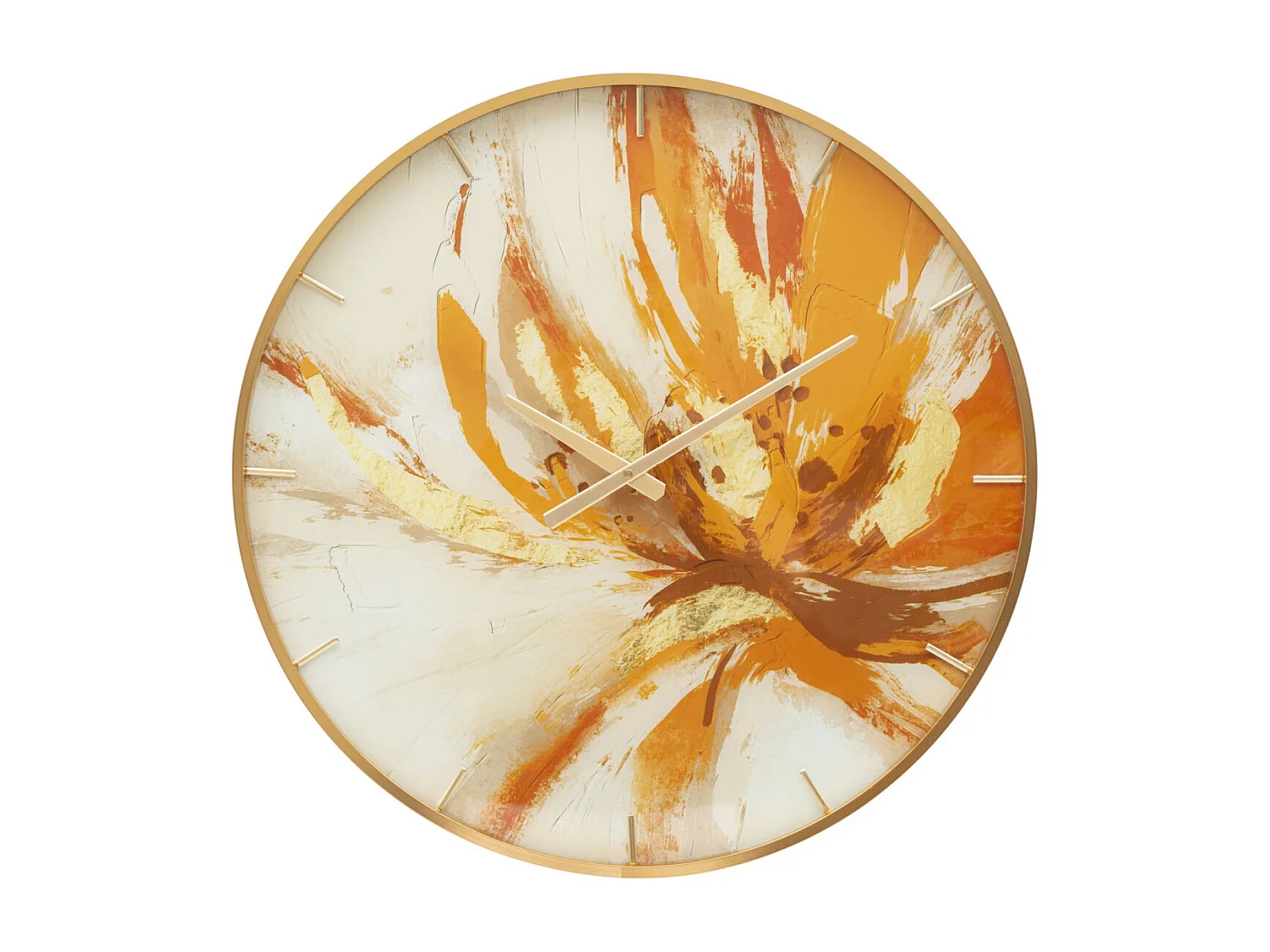 Horloge Murale en Verre "Toply" 60cm Multicolore