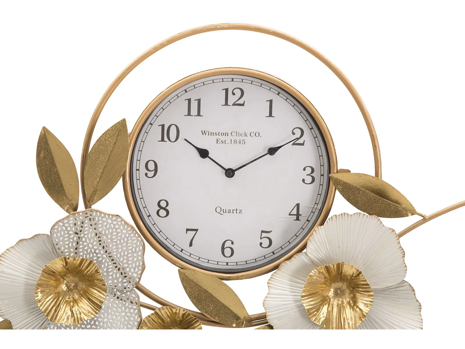 Horloge Murale en Métal "Flow" 92cm Or