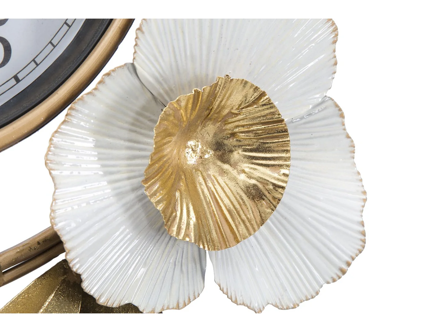 Horloge Murale en Métal "Flow" 92cm Or