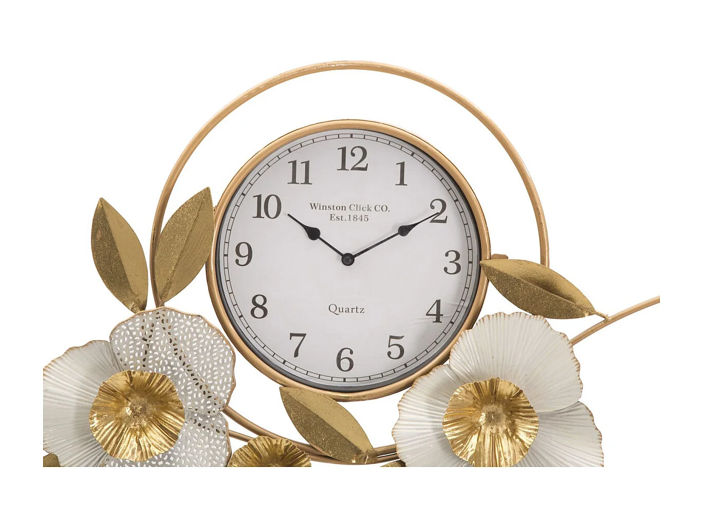 Horloge Murale en Métal "Flow" 92cm Or