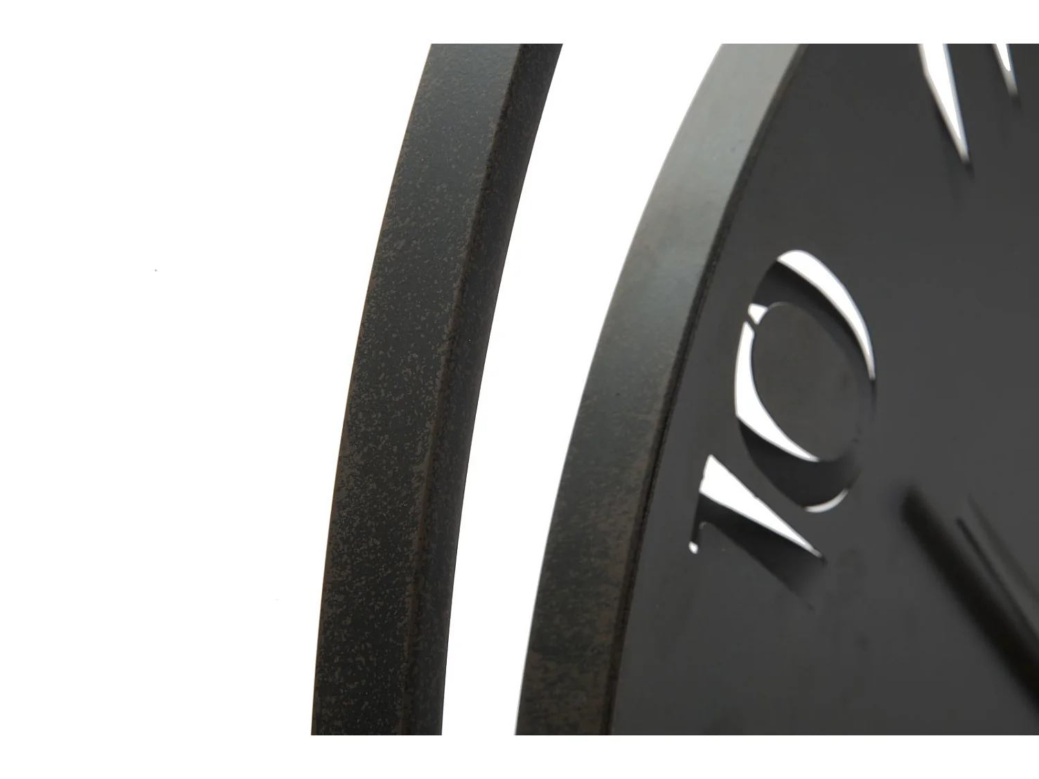 Horloge murale en métal noir Ø cm 60X4,5